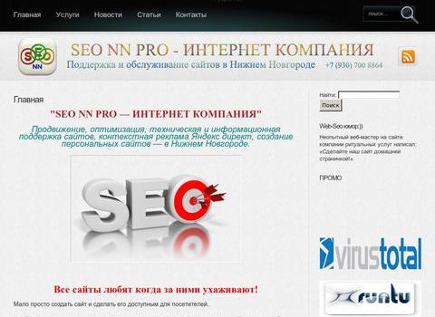 "SEO NN PRO — ИНТЕРНЕТ КОМПАНИЯ" в Нижний-Новгороде